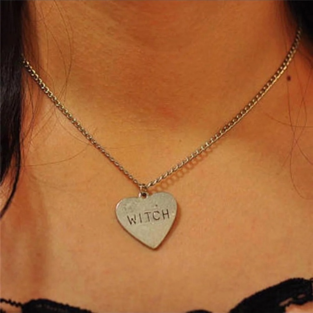 Witch Heart Pendant Necklace - Picture 4 of 7